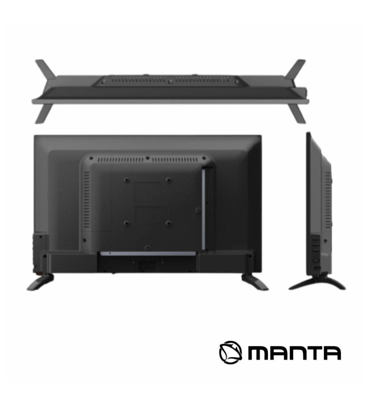 TV LED 24" HD HDMI USB Colunas 2x3W 12V/230V MANTA